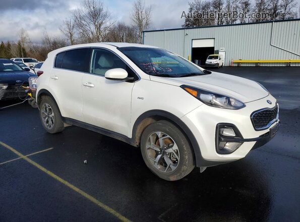 KNDPMCAC1M7896982 2021 KIA SPORTAGE White Передня права чверть