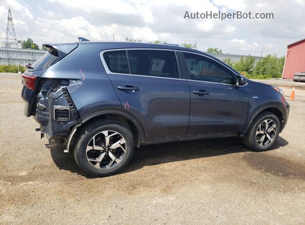 KNDPMCAC2M7866499 2021 KIA SPORTAGE Blue Задня права чверть