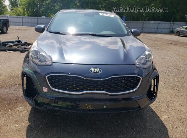 KNDPMCAC2M7866499 2021 KIA SPORTAGE Blue Вид спереду
