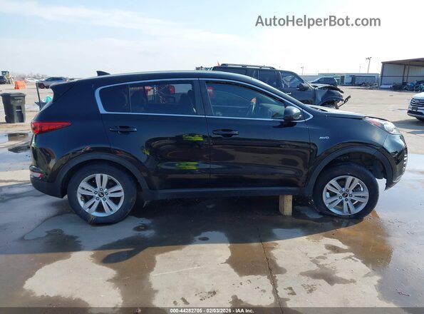 KNDPMCAC4H7092861 2017 KIA SPORTAGE Black Widok wnętrza 360 stopni