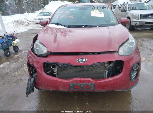 KNDPMCAC6H7076189 2017 KIA SPORTAGE Red Դիմացի տեսք