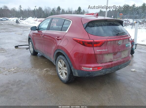 KNDPMCAC6H7076189 2017 KIA SPORTAGE Red Հետևի ձախ