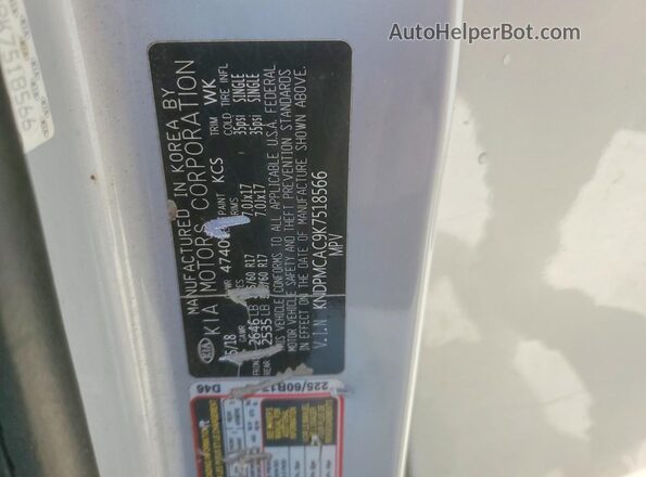 KNDPMCAC9K7518566 2019 KIA SPORTAGE Silver 