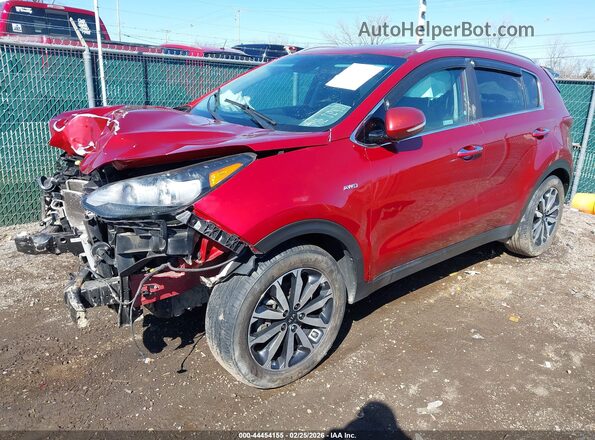 KNDPNCAC3K7582826 2019 KIA SPORTAGE Red Przód lewy