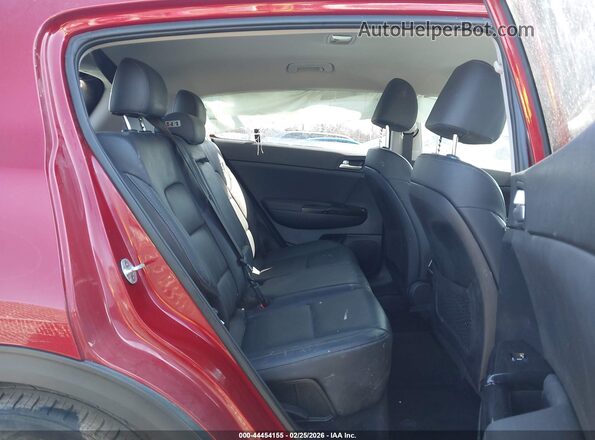 KNDPNCAC3K7582826 2019 KIA SPORTAGE Red Widok naklejki z numerem VIN