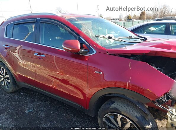 KNDPNCAC3K7582826 2019 KIA SPORTAGE Red Widok zestawu wskaźników