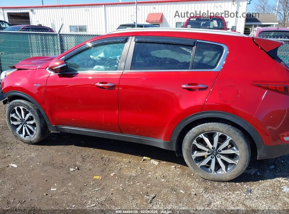 KNDPNCAC3K7582826 2019 KIA SPORTAGE Red Widok wnętrza z tyłu