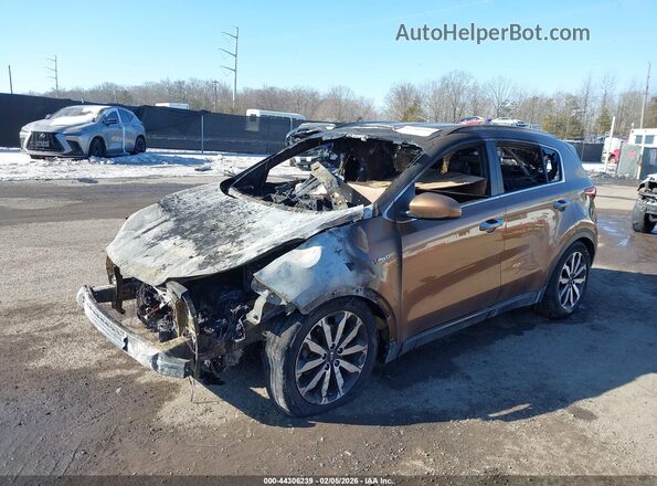 KNDPNCAC4H7229407 2017 KIA SPORTAGE Brown Front left
