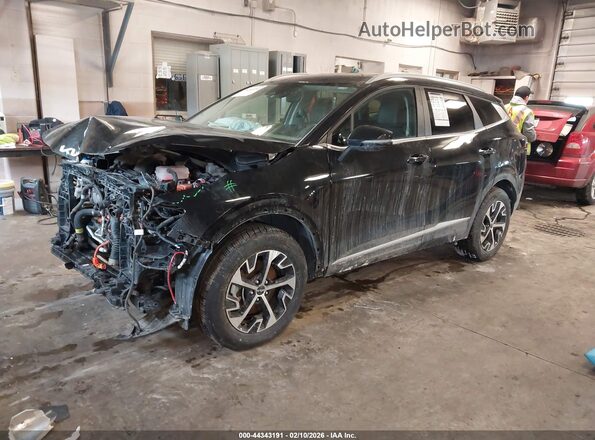 KNDPVCAG7P7082338 2023 KIA SPORTAGE HYBRID Black წინა მარცხენა ხედი სამი მეოთხედიდან
