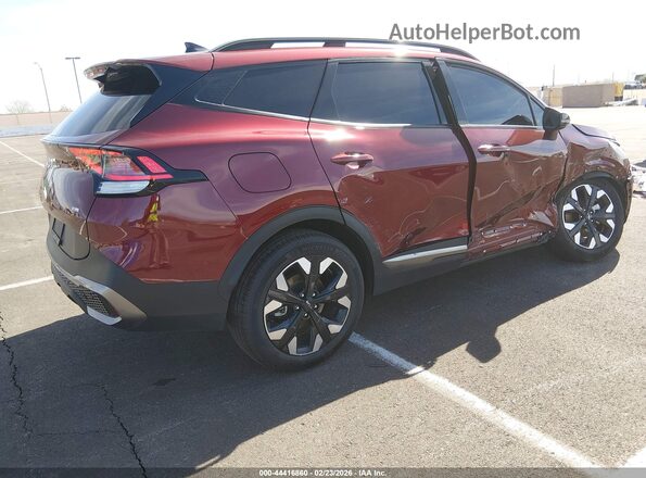 KNDPYDAH3P7055353 2023 KIA SPORTAGE PLUG-IN HYBRID Maroon Trasero derecho