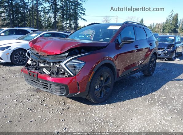 KNDPYDDH8S7205154 2025 KIA SPORTAGE PLUG-IN HYBRID Red Առջևի ձախ երեք քառորդ տեսարան