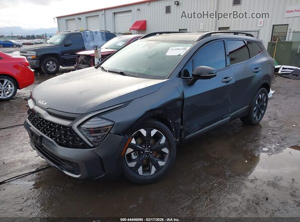 KNDPZDAH0P7083768 2023 KIA SPORTAGE PLUG-IN HYBRID Gray Vista tres cuartos delantera izquierda