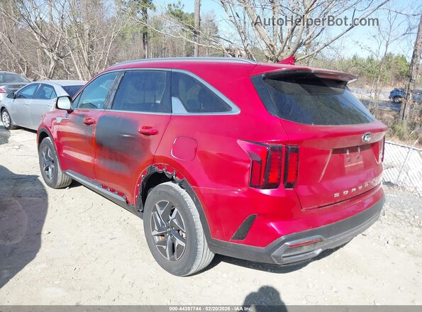 KNDRG4LG2M5055240 2021 KIA SORENTO HYBRID Red Rear left
