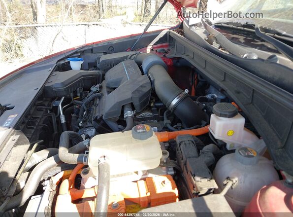 KNDRG4LG2M5055240 2021 KIA SORENTO HYBRID Red Rear view