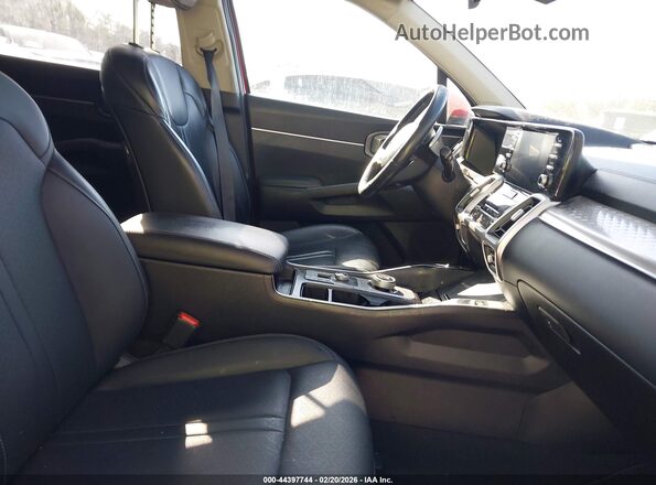 KNDRG4LG2M5055240 2021 KIA SORENTO HYBRID Red Front interior view