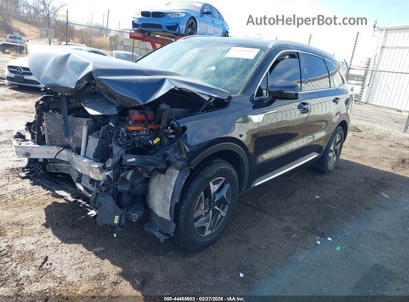 KNDRG4LGXM5060976 2021 KIA SORENTO HYBRID Black Front left