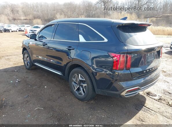 KNDRG4LGXM5060976 2021 KIA SORENTO HYBRID Black Rear left