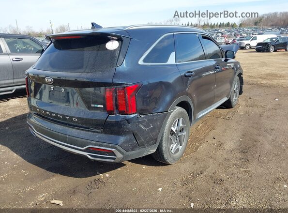 KNDRG4LGXM5060976 2021 KIA SORENTO HYBRID Black Rear right