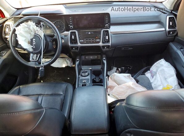 KNDRG4LGXN5086642 2022 KIA SORENTO Red Вид панелі приладів
