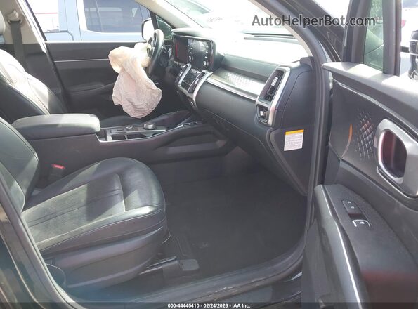 KNDRH4LG9M5045432 2021 KIA SORENTO HYBRID Black წინა სალონის ხედი