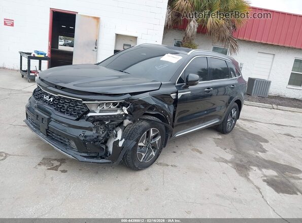 KNDRH4LG9P5172542 2023 KIA SORENTO HYBRID Black Front left