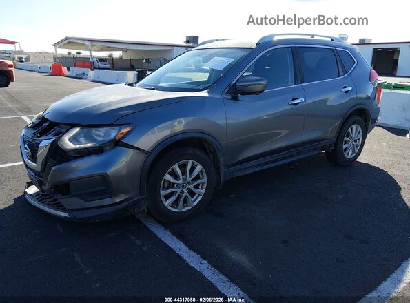 KNMAT2MT3HP514648 2017 NISSAN ROGUE Gray Vista tres cuartos delantera izquierda