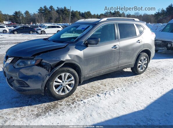 KNMAT2MV0GP650283 2016 NISSAN ROGUE Gray Przód lewy