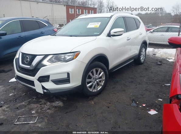 KNMAT2MV3HP617053 2017 NISSAN ROGUE White წინა მარცხენა ხედი სამი მეოთხედიდან