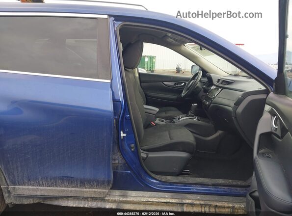 KNMAT2MV4KP514148 2019 NISSAN ROGUE Blue Widok wnętrza z przodu