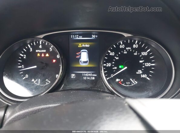 KNMAT2MV7GP650488 2016 NISSAN ROGUE Gray Հետևի նստատեղերի տեսք
