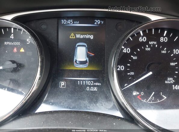 KNMAT2MV8GP619833 2016 NISSAN ROGUE Silver Հետևի նստատեղերի տեսք