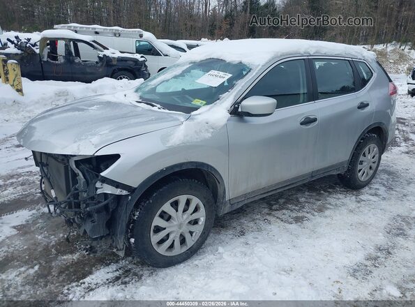KNMAT2MV8GP619833 2016 NISSAN ROGUE Silver Առջևի ձախ երեք քառորդ տեսարան