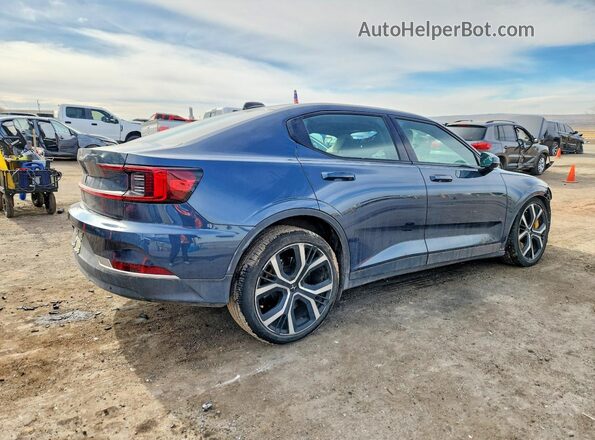 LPSED3KA6ML009252 2021 POLESTAR 2 Синий Задняя правая четверть