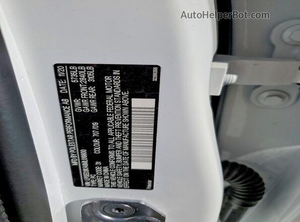 LPSED3KA6ML019800 2021 POLESTAR 2 Белый Вид подкапотного пространства