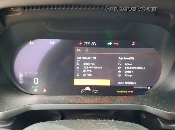 LPSED3KA8NL073553 2022 POLESTAR 2 Blue Սարքավորումների վահանակի տեսք