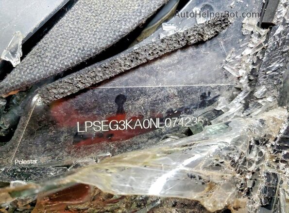 LPSEG3KA0NL074235 2022 POLESTAR 2 Черный Вид подкапотного пространства