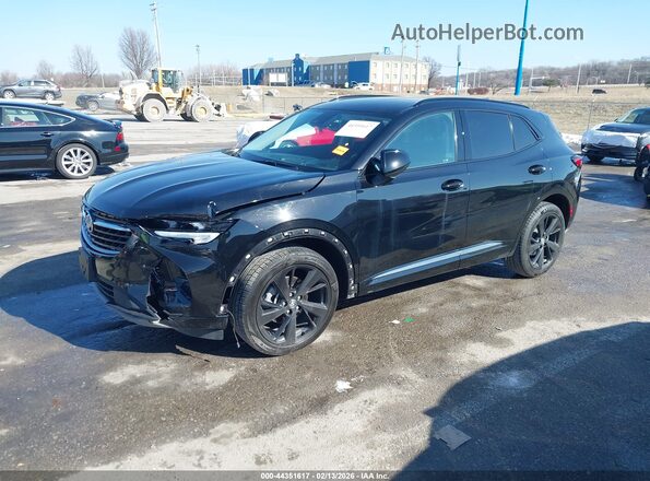LRBAZLR44PD100234 2023 BUICK ENVISION Black Առջևի ձախ երեք քառորդ տեսարան