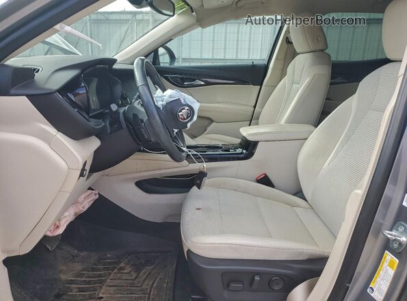 LRBAZLR48MD177202 2021 BUICK ENVISION Silver წინა სალონის ხედი