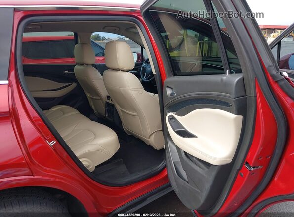 LRBFX1SA6JD006248 2018 BUICK ENVISION Red VIN კოდის სტიკერის ხედი