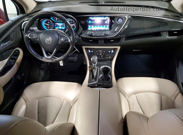 LRBFXCSA6HD054211 2017 BUICK ENVISION Red Widok deski rozdzielczej