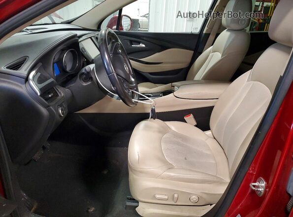 LRBFXCSA6HD054211 2017 BUICK ENVISION Red Widok wnętrza z przodu