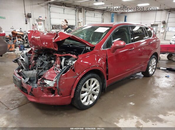 LRBFXESX8GD174896 2016 BUICK ENVISION Red Առջևի ձախ երեք քառորդ տեսարան