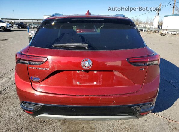 LRBFZNR46ND043758 2022 BUICK ENVISION Maroon Widok z tyłu