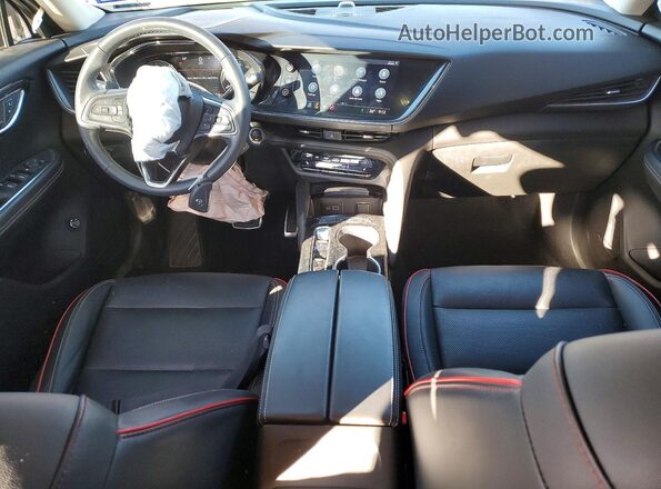 LRBFZNR46ND043758 2022 BUICK ENVISION Maroon Widok deski rozdzielczej