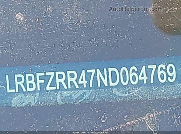 LRBFZRR47ND064769 2022 BUICK ENVISION Burgundy 