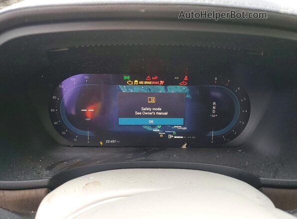 LVY062ML2NP273964 2022 VOLVO S90 Blue Instrument cluster view