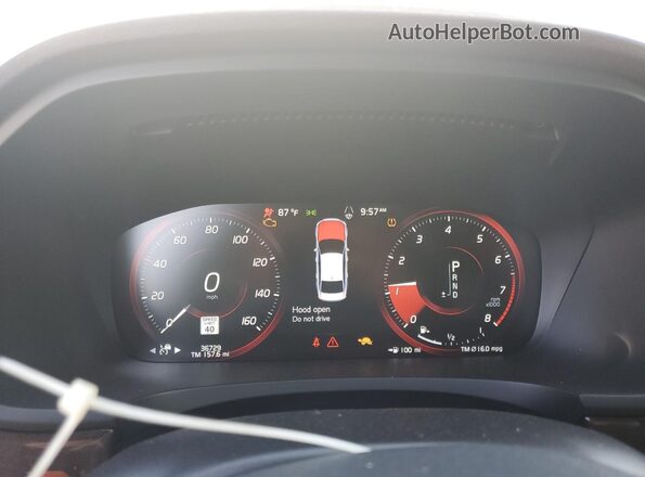 LVYA22MK9LP161084 2020 VOLVO S90 White ხელსაწყოთა პანელის ხედი