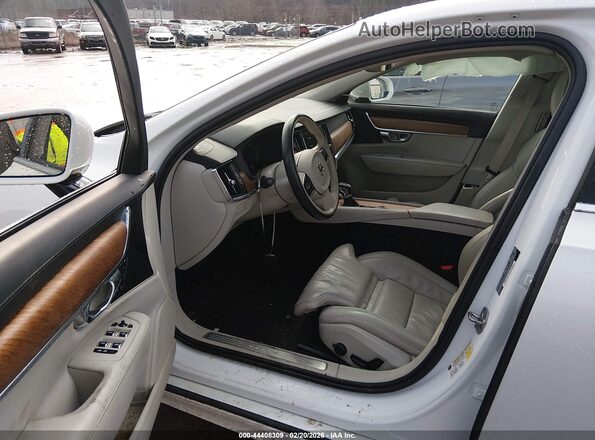 LVYA22ML0LP175089 2020 VOLVO S90 White Widok wnętrza z przodu