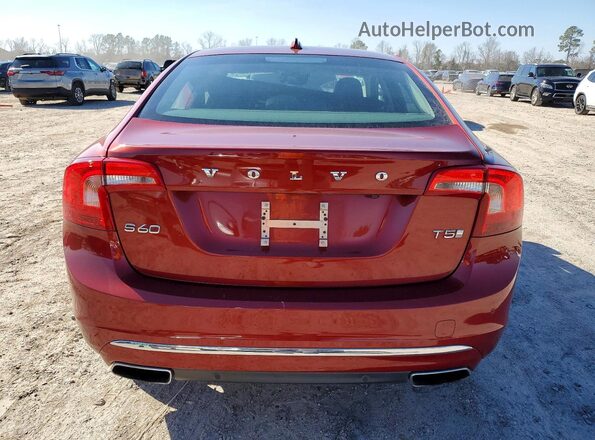 LYV402FM5GB090072 2016 VOLVO S60 Red Rear view