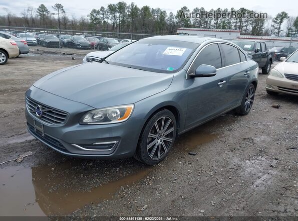 LYV612TKXGB091212 2016 VOLVO S60 INSCRIPTION Gray Առջևի ձախ երեք քառորդ տեսարան